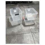 Storage totes no lids