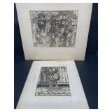Barbara Benedict artist, pencil sketches
