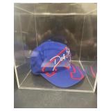 Dale Earnhardt Junior autographed hat in case