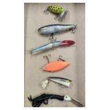(6) FIshing Lures (Deer Thunder Tick & Sammy)
