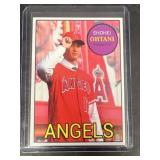 Shohei Ohtani rookie baseball card first A