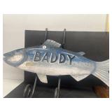 BADDY fish metal sign
