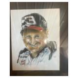 2001 KLEMANN painted portrait of Dale Earnhardt