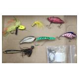 Fishing Lures-asorted and practice hooks