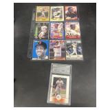 Barry Bonds baseball card lot with final