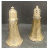 Sterling silver weighted salt and pepper shakers