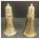 Sterling silver salt pepper shakers