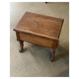 Shoe shine box stool