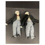 Laurel and Hardy porcelain dolls