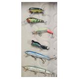(6) Assorted Fishing Lures (Heddon Baby Torpedo,