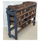 Primitive Country Rack w/Cheese Boxes