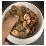 HUGE Pennie Lot- 64 ounce mug full