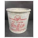 Galvanized, minnow bucket
