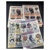 McDonald's game day football card sheets mostly