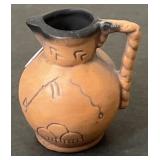 Miniature Navajo 3" Pottery Pitcher stamped Good o
