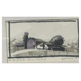 Roy Boswell "Distant Farm Study" 11 1/2" x