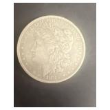 1883 O Morgan silver dollar