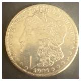 1921 S Morgan silver dollar