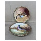 Limoges bird plates