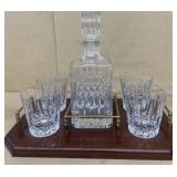 Full Lead Crystal Wedgewood Liquor Set, West Germa