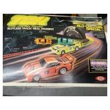 Slot car track with cars TCR glow charger special