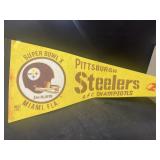 1976 Pittsburgh Steelers AFC champions pennant