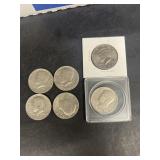 (6) Kennedy half dollars