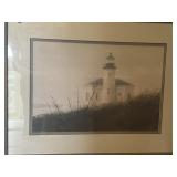 Framed print 3' x 2' of lighthouse