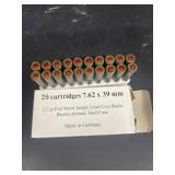 7.62X 39MM full metal jacket cartridge is made i