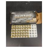 Blazer 9 mm Luger ammunition 37 rounds-NO SHIPPING