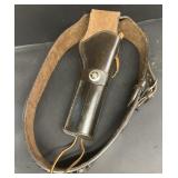 Leather gun holster
