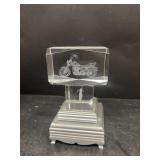 Motorcycle light up paperweights