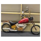 Metal motorcycle wall decoration