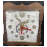 US silver coinage 1964 clock two