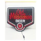 Old Milwaukee, beer advertising light up sign