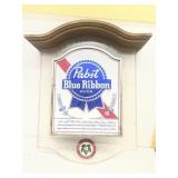 PABST blue ribbon beer sign plastic