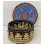 Southwestern Woven basket and decoration