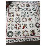 Machine stitched quilt 6' x 7' does have a few