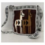 Handcrafted llama purse, Kenya