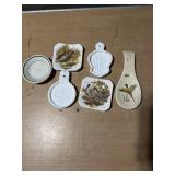 Royal, Adley, bird plates, milk, glass, etc.
