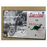 Sinclair Gasoline Avd. Sign w/Battery Clock