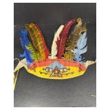 Vintage Indian feather headdress