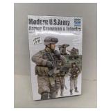 Modern US Army crewman and infantry 135 scale