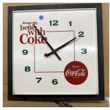 Coca-Cola Elec. Clock in working order