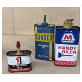 (3) Adv. Oilers-Sunoco Household, Marathon Handy O