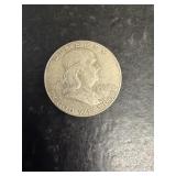 1962 Franklin silver half dollar