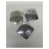 1968 1976 Hazel Park Michigan taxi cab badges