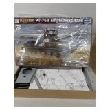 Russian PT ï¿½ 76B AMPHIBIOUS tank model kit 135