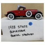 1928 Stutz Black Hawk Boat Tail Speedster in box