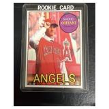 Shohei Ohtani, first American baseball card b
